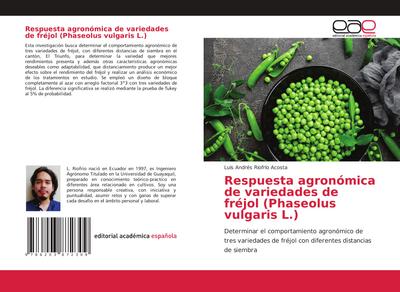 Respuesta agronómica de variedades de fréjol (Phaseolus vulgaris L.)