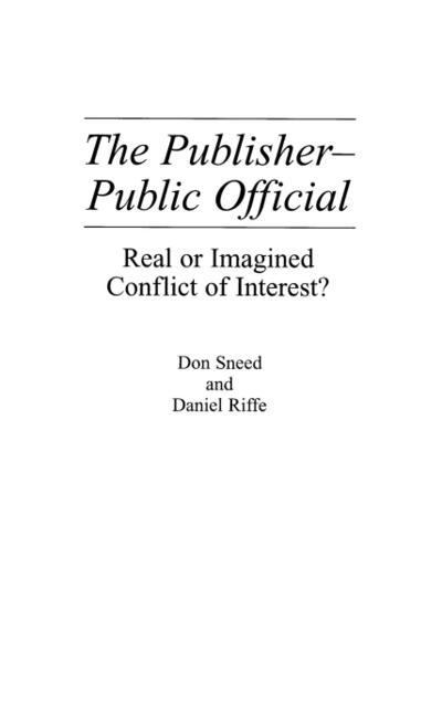 The Publisher-Public Official