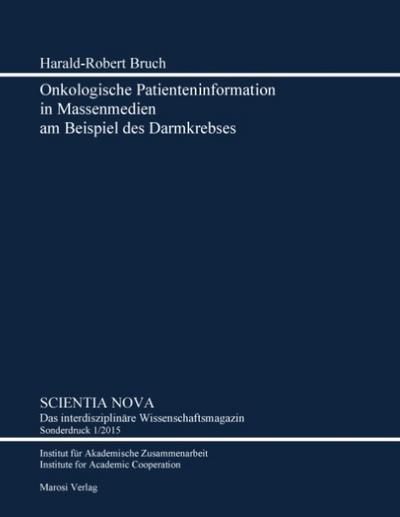 Onkologische Patienteninformation in Massenmedien am Beispiel des Darmkrebses