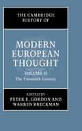 The Cambridge History of Modern European             Thought