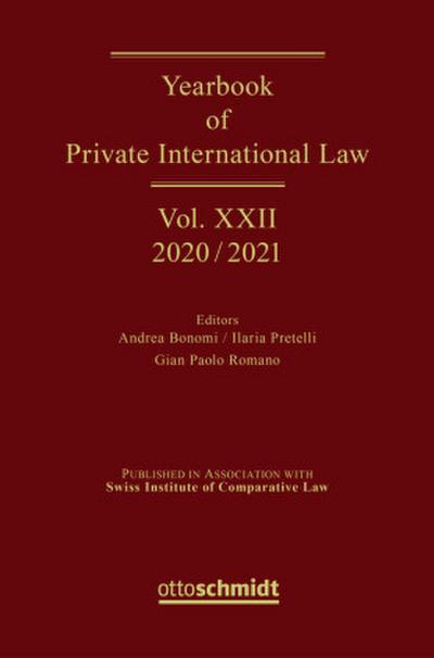 Yearbook of Private International Law Vol. XXII - 2020/2021