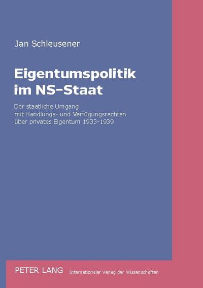Eigentumspolitik im NS-Staat