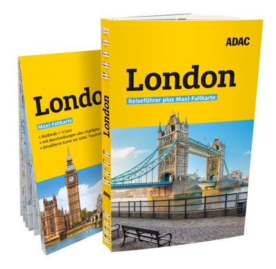 ADAC Reiseführer plus London: Mit Maxi-Faltkarte und praktischer Spiralbindung