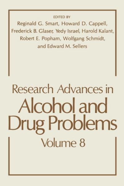 Research Advances in Alcohol and Drug Problems
