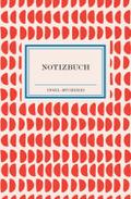 Notizbuch Insel-Bücherei »Korallenrote Halbkreise retro«