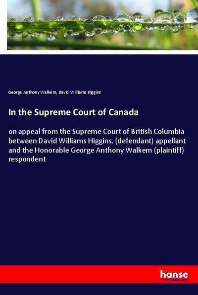 In the Supreme Court of Canada