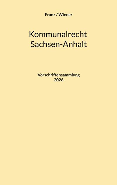 Kommunalrecht Sachsen-Anhalt
