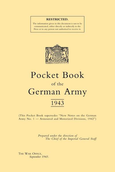Pocket Book of the German Army 1943