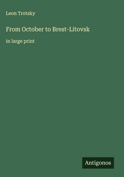 From October to Brest-Litovsk