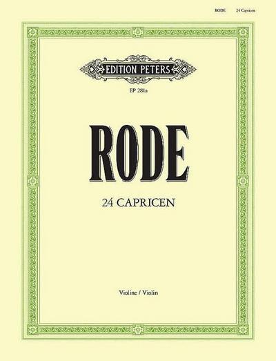 24 Caprices für Violine solo
