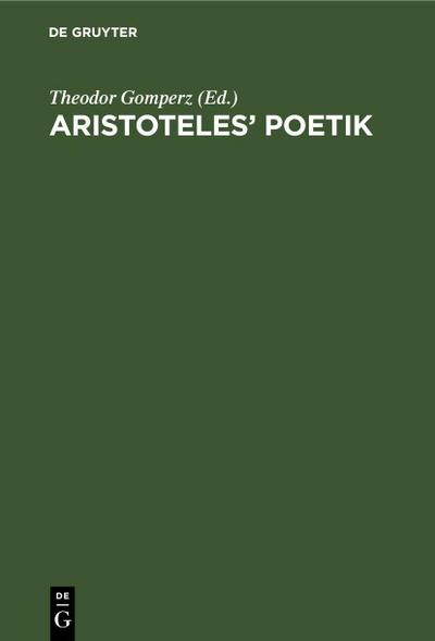 Aristoteles’ Poetik