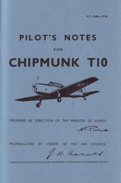 Pilot’s Notes for Chipmunk T10