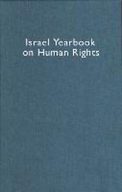 Israel Yearbook on Human Rights, Volume 33 (2003)