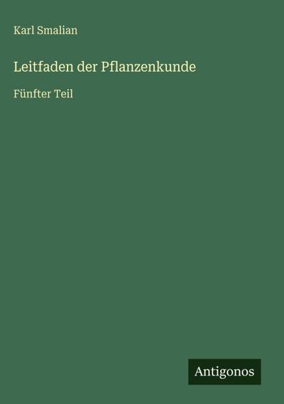 Leitfaden der Pflanzenkunde