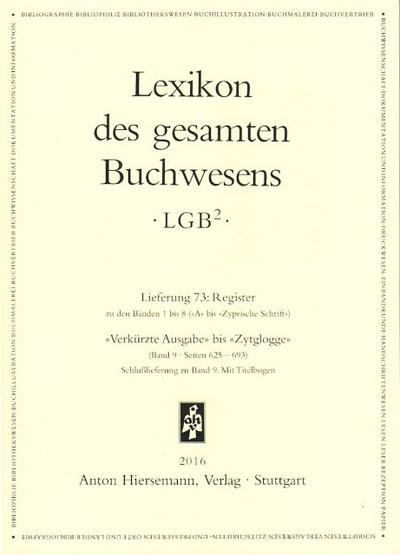 Lexikon des gesamten Buchwesens
