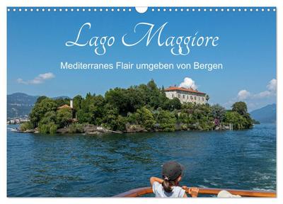 Lago Maggiore - Mediterranes Flair umgeben von Bergen (Wandkalender 2026 DIN A3 quer), CALVENDO Monatskalender