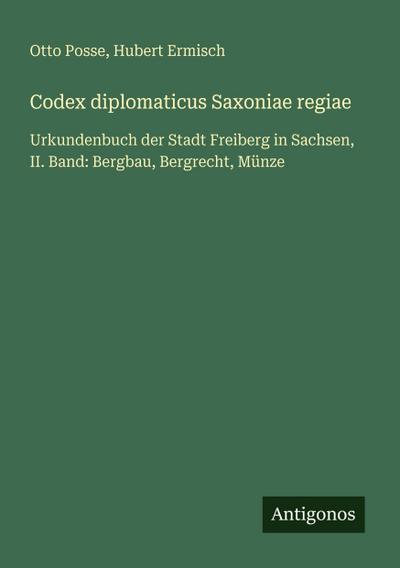 Codex diplomaticus Saxoniae regiae