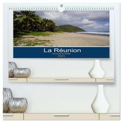 La Réunion - Auf der Insel der Gefühle (hochwertiger Premium Wandkalender 2024 DIN A2 quer), Kunstdruck in Hochglanz