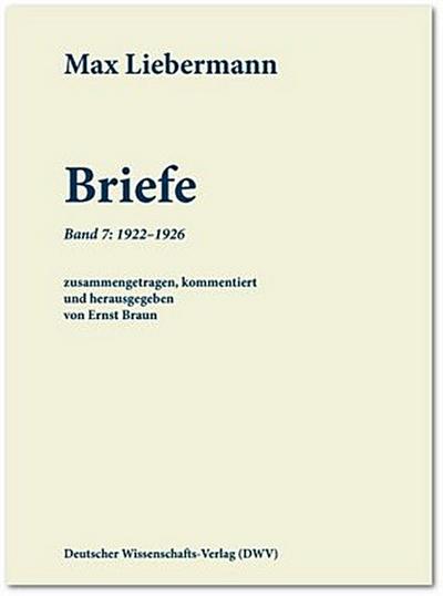 Max Liebermann: Briefe