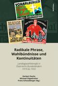 Schriftenreihe des Forschungsinstitutes für politisch-historische Studien der Dr.-Wilfried-Haslauer-Bibliothek: Radikale Phrase, Wahlbündnisse und ... ... in Österreichs Bundesländern 1919 bis 1932