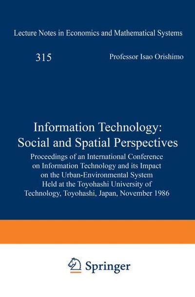Information Technology: Social and Spatial Perspectives