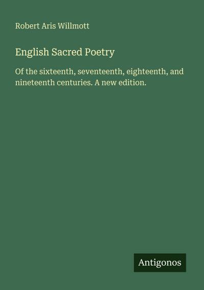 English Sacred Poetry