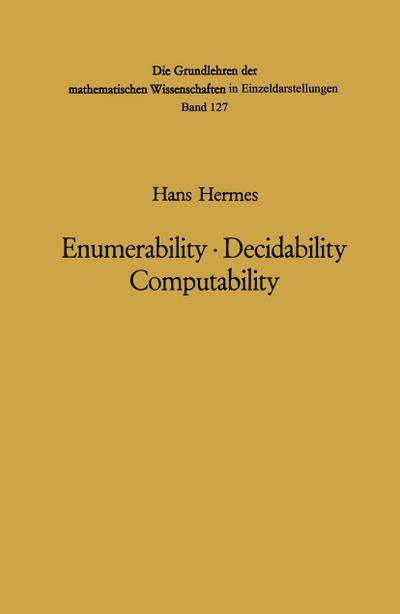 Enumerability · Decidability Computability