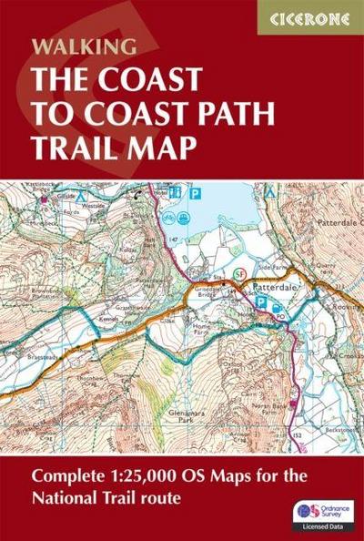 Walking the Coast to Coast Path Trail Map