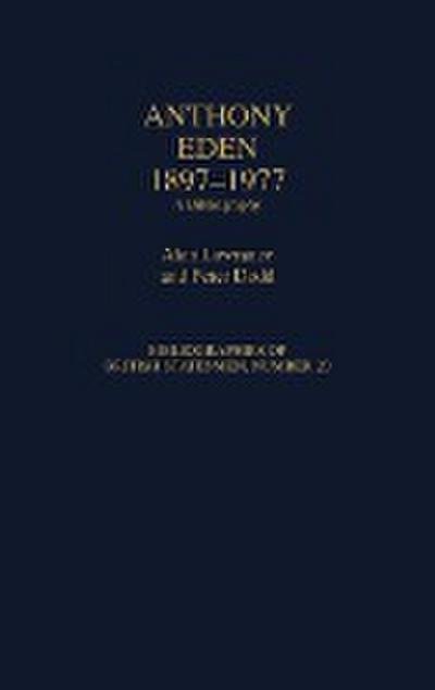 Anthony Eden, 1897-1977