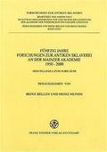 Fünfzig Jahre Forschungen zur antiken Sklaverei an der Mainzer Akademie 1950-2000