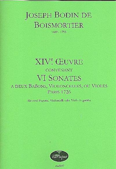 6 Sonates op.14für 2 Fagotte (Violoncelli/Violen da gamba)