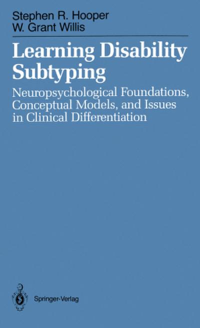 Learning Disability Subtyping