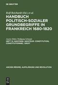 Agiotage, agioteur. Constitution, constitutionnel. Droit