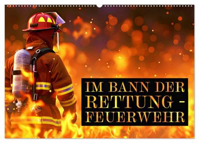 Im Bann der Rettung - Feuerwehr (Wandkalender 2026 DIN A2 quer), CALVENDO Monatskalender