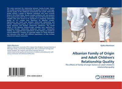 Albanian Family of Origin and Adult Children’’s Relationship Quality