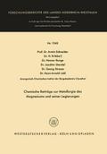 Chemische Beiträge zur Metallurgie des Magnesiums und seiner Legierungen