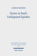 Desire in Paul’s Undisputed Epistles