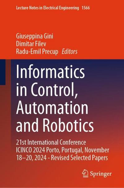 Informatics in Control, Automation and Robotics