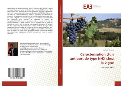 Caractérisation d’un antiport de type NHX chez la vigne