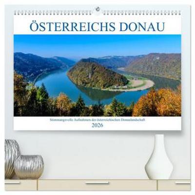 Österreichs Donau (hochwertiger Premium Wandkalender 2026 DIN A2 quer), Kunstdruck in Hochglanz