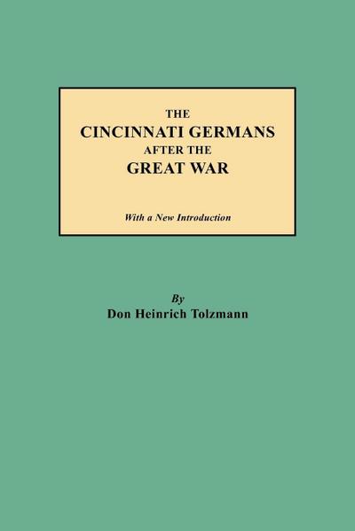 Cincinnati Germans After the Great War