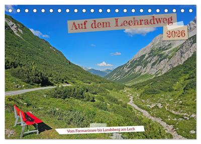Vom Formarinsee bis Landsberg am Lech - Auf dem Lechradweg (Tischkalender 2026 DIN A5 quer), CALVENDO Monatskalender