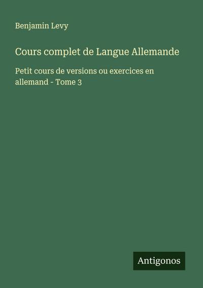 Cours complet de Langue Allemande