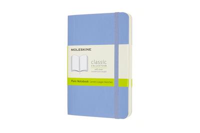 Moleskine Notizbuch Pocket/A6, Blanko, Weicher Einband, Hortensien Blau