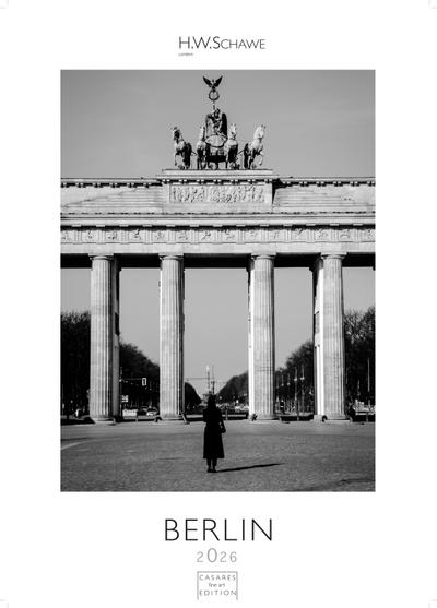 Berlin schwarz-weiss Kalender 2026 - Wandkalender | Fotokalender Deutschland 29x21cm - Eleganter Schwarz-Weiß-Print mit beeindruckenden Berlin-Motiven
