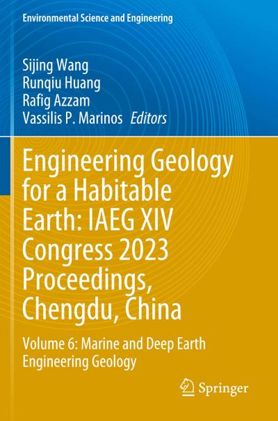 Engineering Geology for a Habitable Earth: IAEG XIV Congress 2023 Proceedings, Chengdu, China
