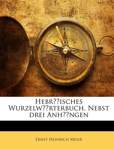 Hebräisches Wurzelwörterbuch: Nebst Drei Anhängen Über Die Bildung Der Quadrilitern, Erklärung Der Fremdwörter Im Hebräischen, Und Über Das Verhältniss Des Ägyptischen Sprachstammes Zum Semitischen