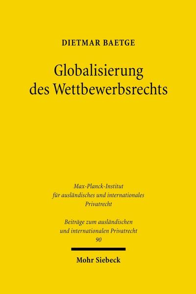 Globalisierung des Wettbewerbsrechts