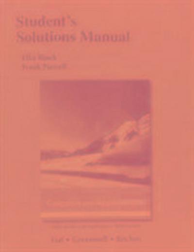 Student’s Solutions Manual for Calculus with Applications and Calculus with Applications, Brief Version