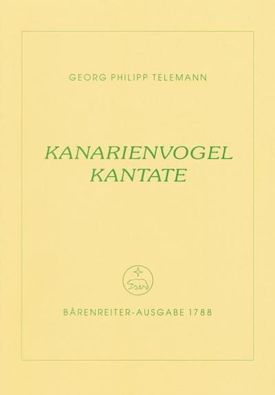 Kanarienvogel-Kantate Trauermusikeines kunsterfahrenen Canarienvogels